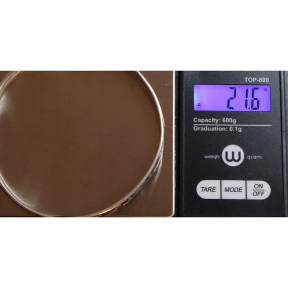 Retired James Avery Sterling Silver Whale Bangle Bracelet 21.6G/8in/7.5mm - Picture 5 of 5